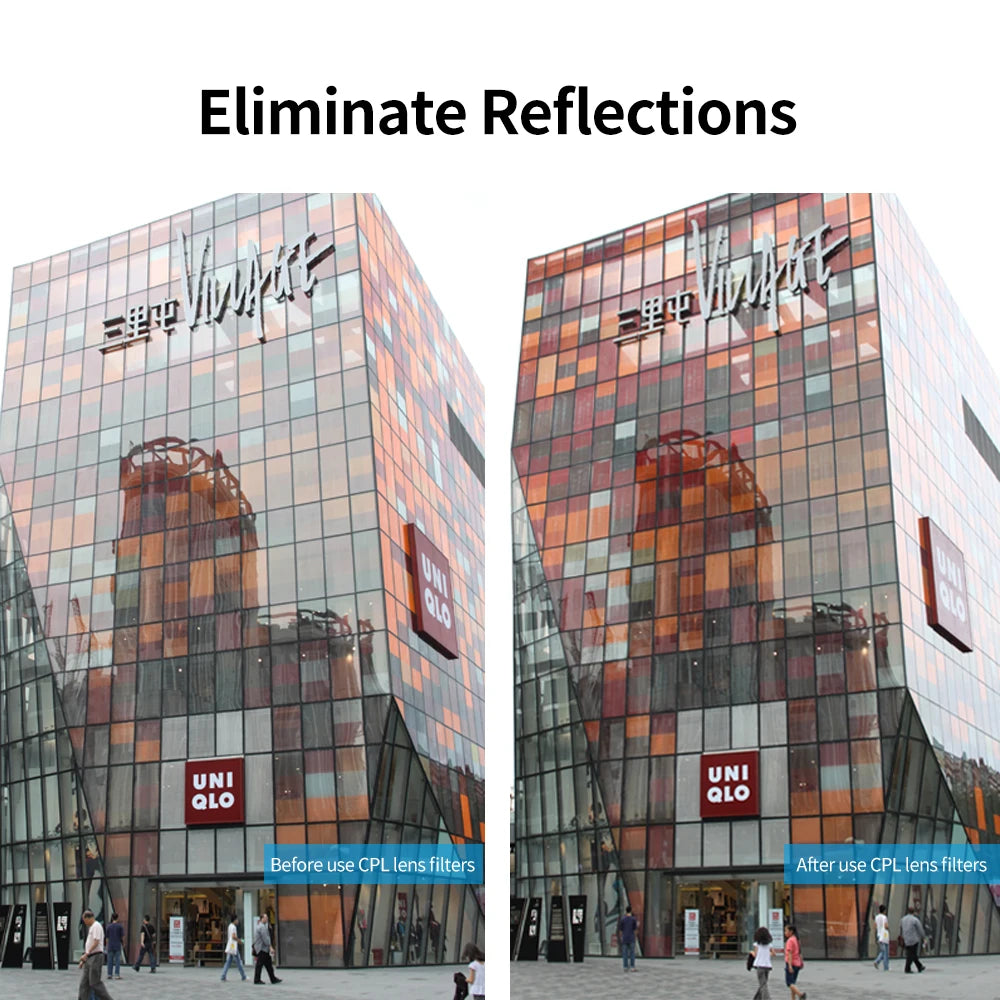 TELESIN ND8/ND16/ND32/CPL Lens Filter Set with Aluminum Alloy Frame for GoPro Hero Action Cameras