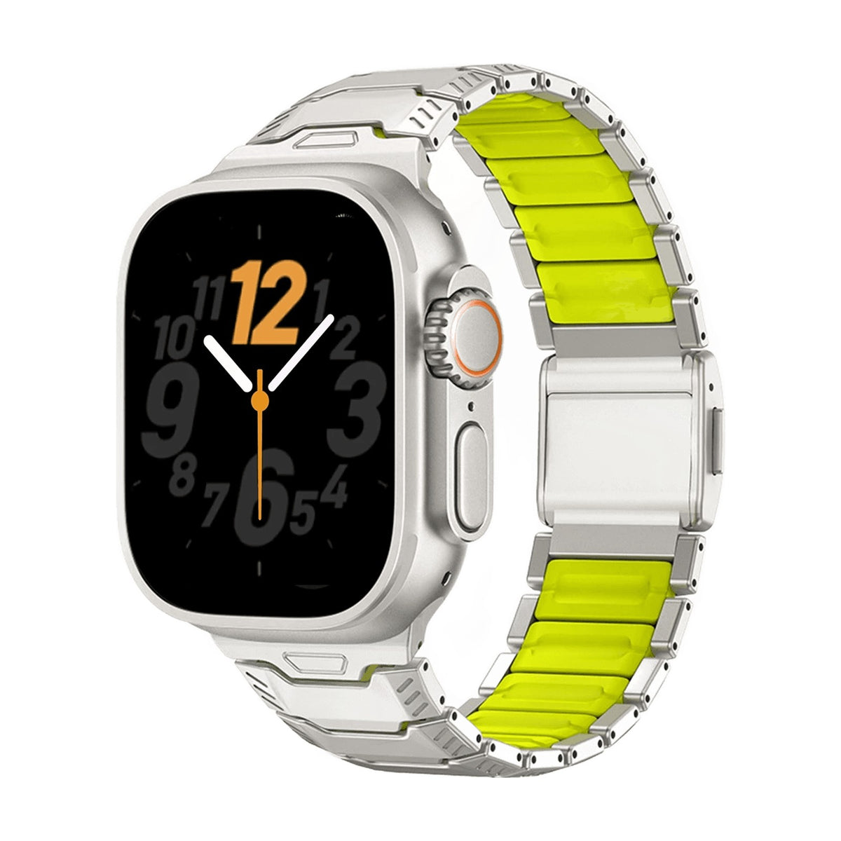 Titanium Articulated Link Band with Magnetic Buckle for Apple Watch