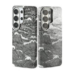 Wave Pattern Magnetic Case with Raised Lens Protection for Samsung Galaxy S25 Series
