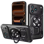 Sliding Camera Cover MagSafe Case with 360° Ring Stand for iPhone 18 Series