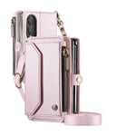 Leather Crossbody Wallet Case with Shoulder Strap for Samsung Galaxy Z Fold 8