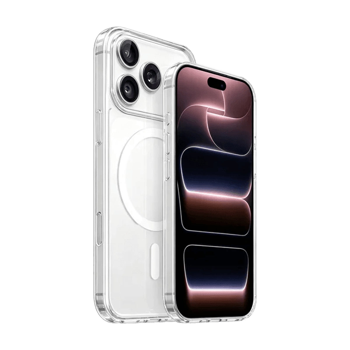 Transparent MagSafe Case with Raised Edges for iPhone 17 Series