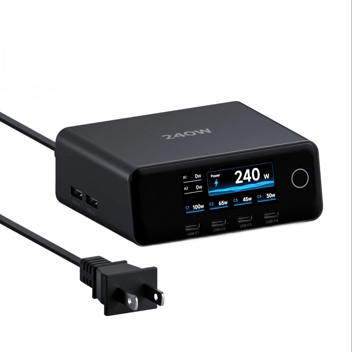 Hagibis 240W Six-Port GaN Desktop Charging Station