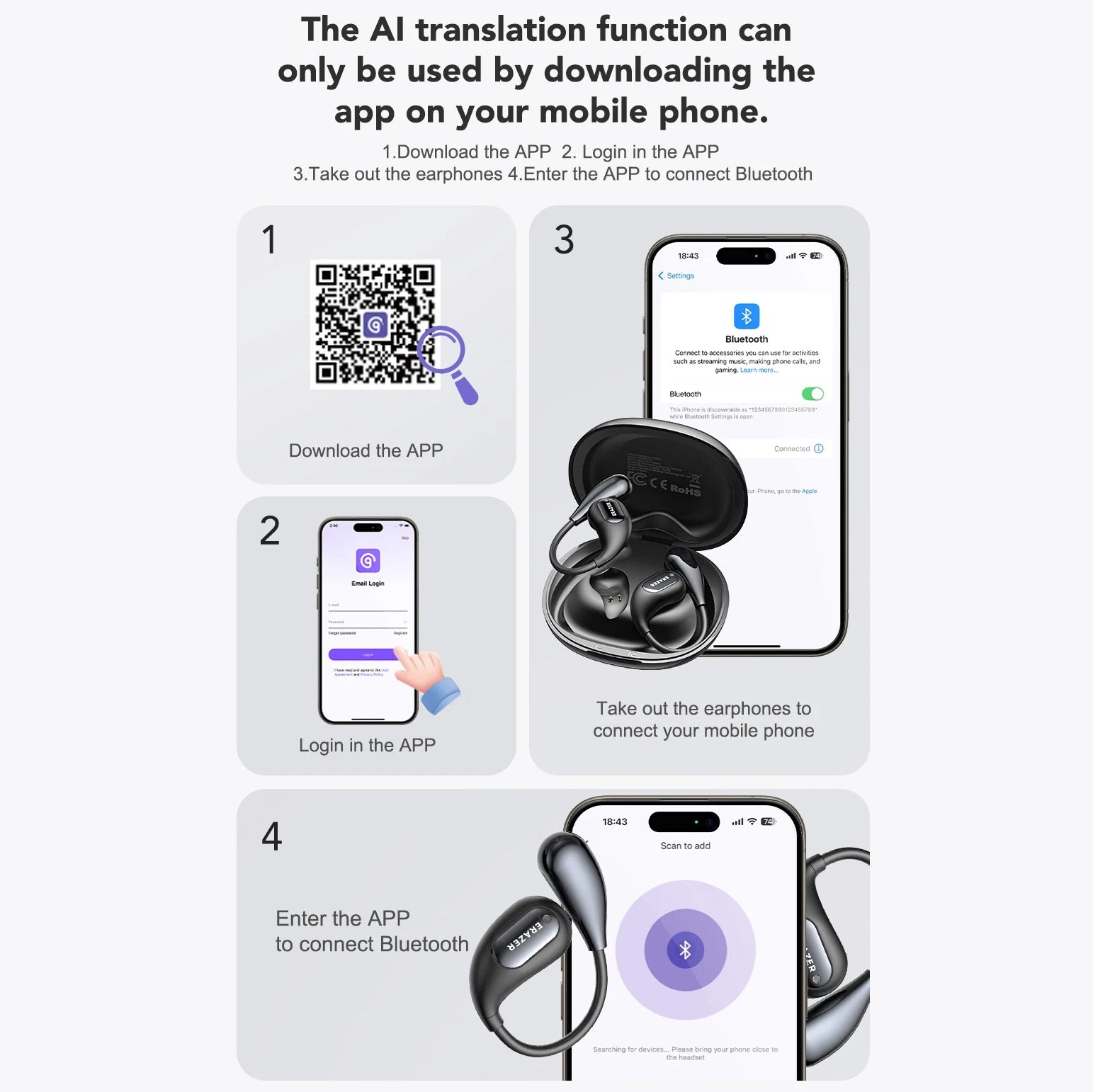 Lenovo Erazer XP7 AI Translation Bluetooth 5.4 Earphones with Color Touch Screen