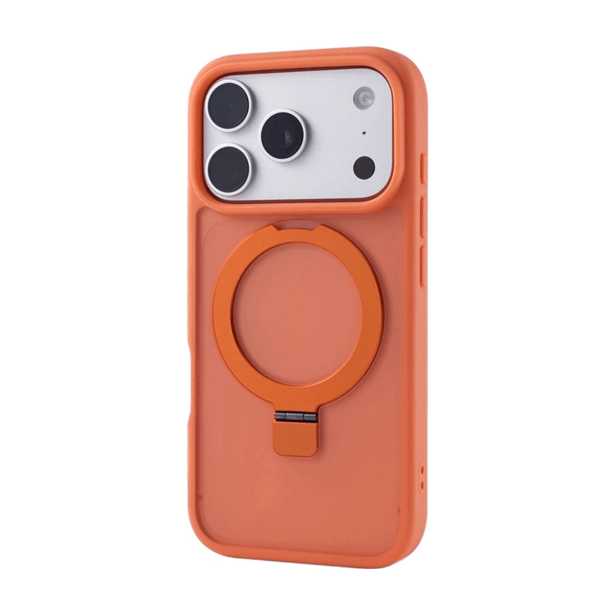 Matte MagSafe Ring Stand Case with Bumper Protection for iPhone 18 Series