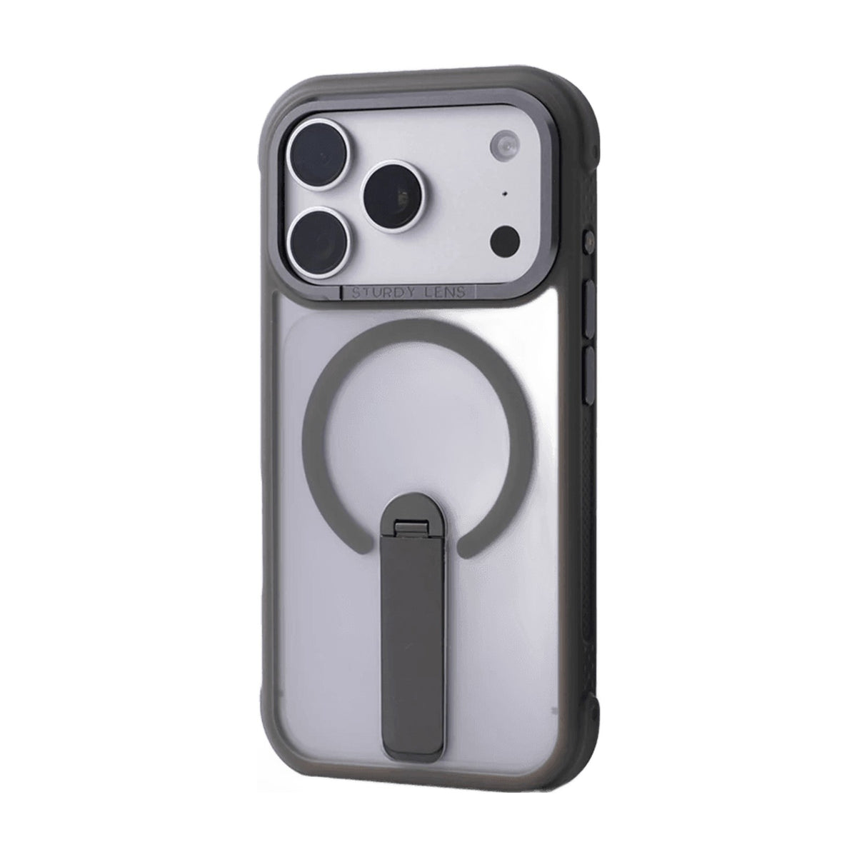 Shockproof Case with Integrated Ring Grip Kickstand for iPhone 18 Series