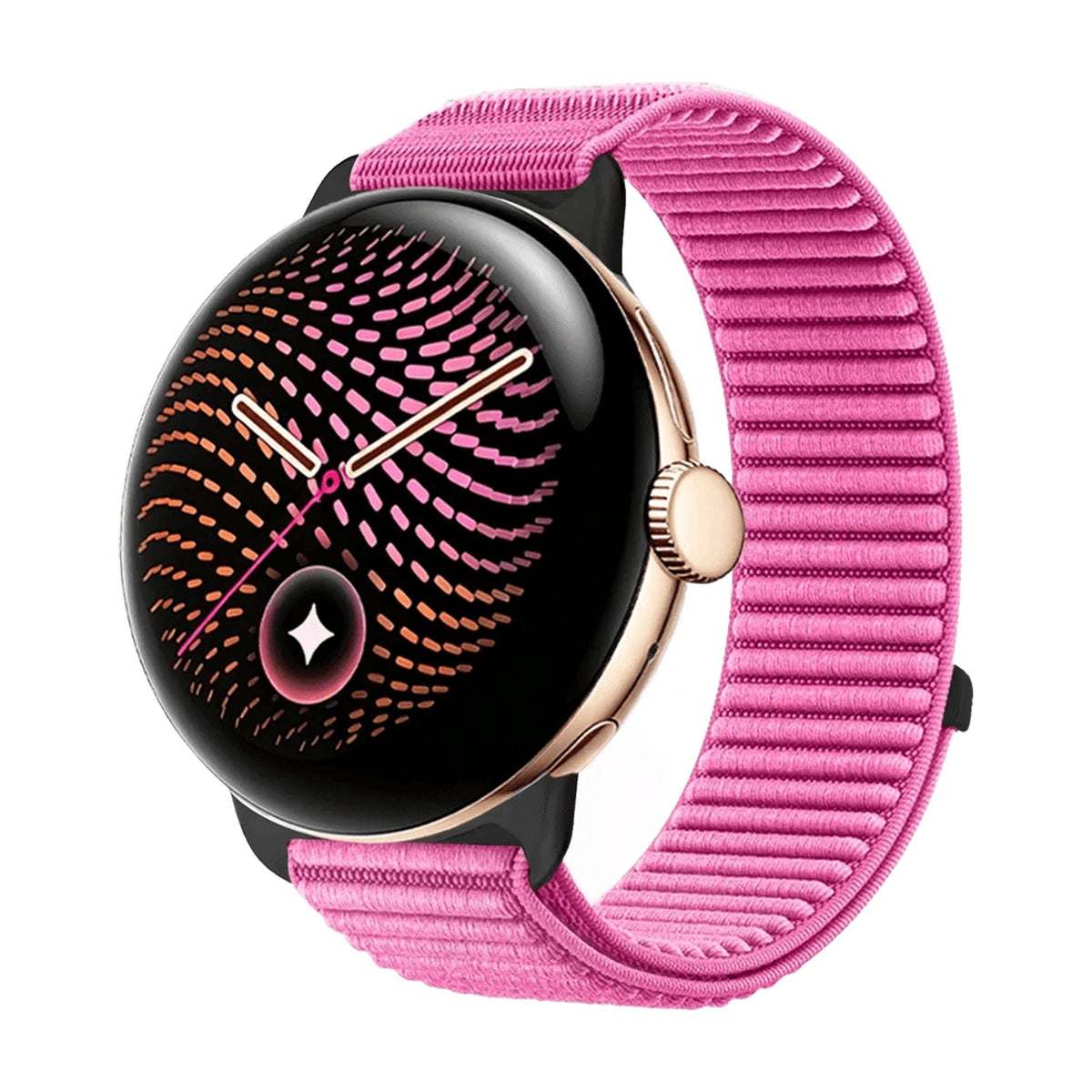 Elastic Nylon Watch Band with Velcro Adjustment Strap for Google Pixel Watch 4
