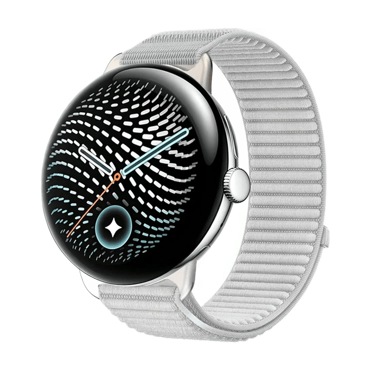 Elastic Nylon Watch Band with Velcro Adjustment Strap for Google Pixel Watch 4