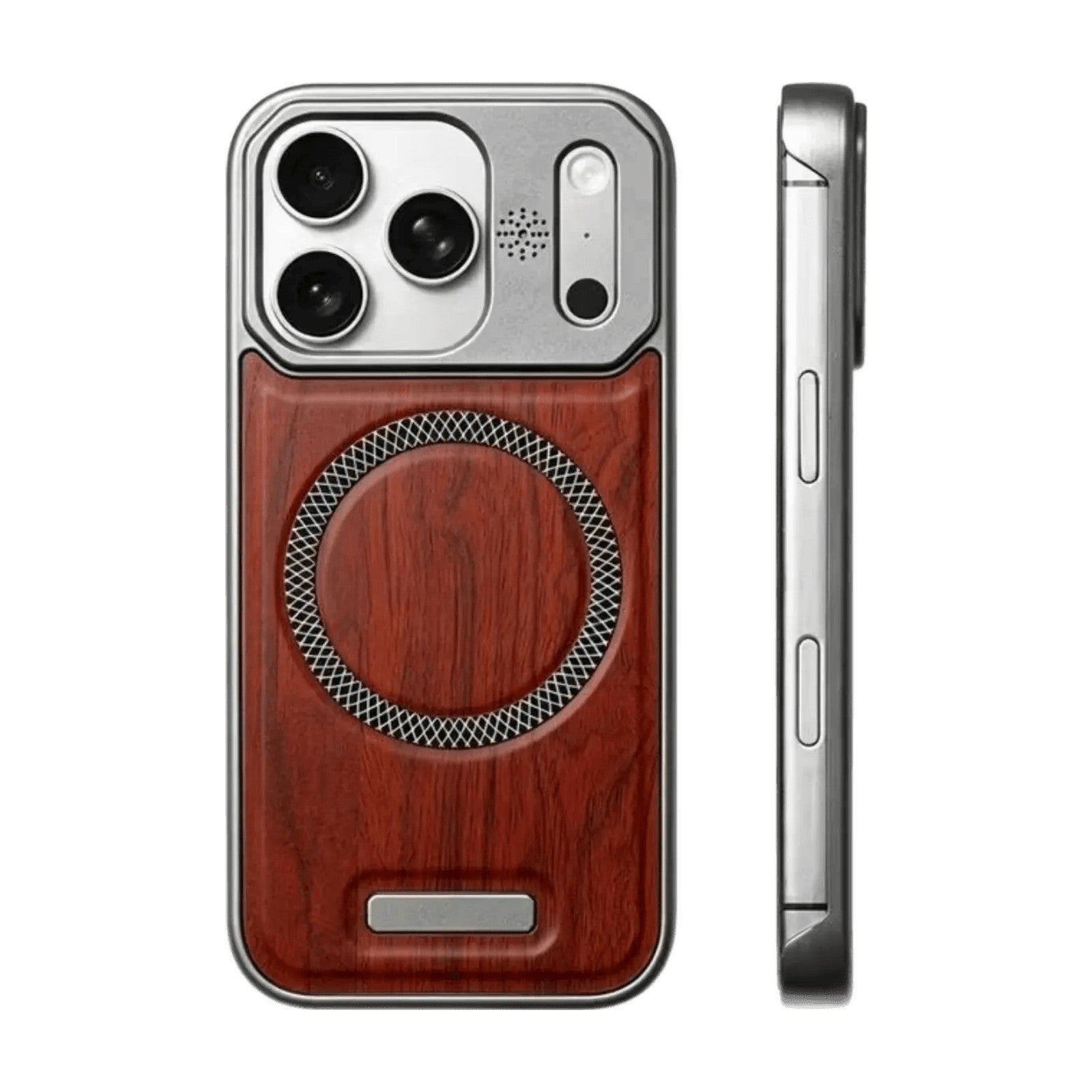 Wood Grain Texture MagSafe Case  for iPhone 18 Series