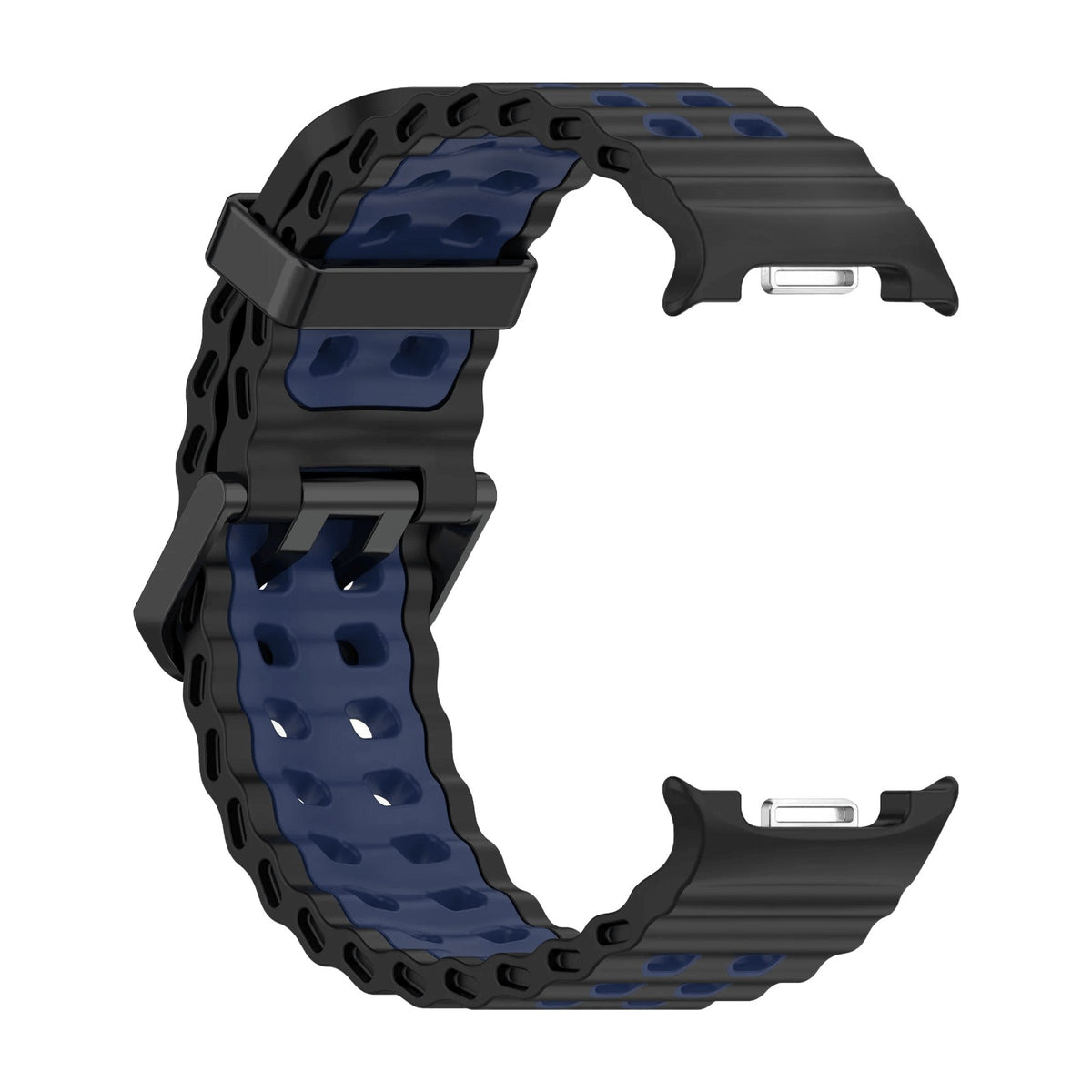 Perforated Silicone Watch Band with One-Click Installation for Samsung Galaxy Watch 9