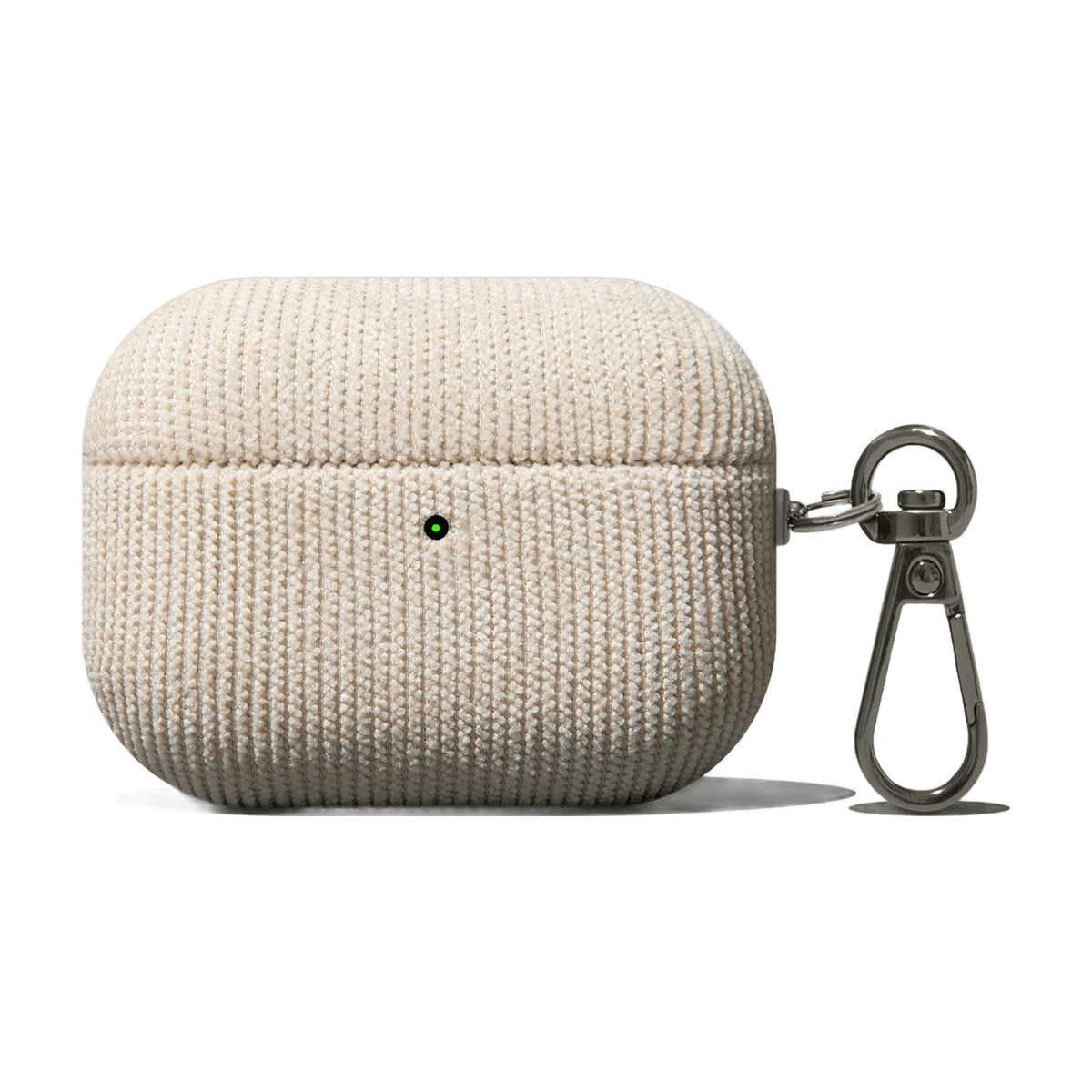 Soft Corduroy Case with Detachable Metal Carabiner for AirPods Pro 3