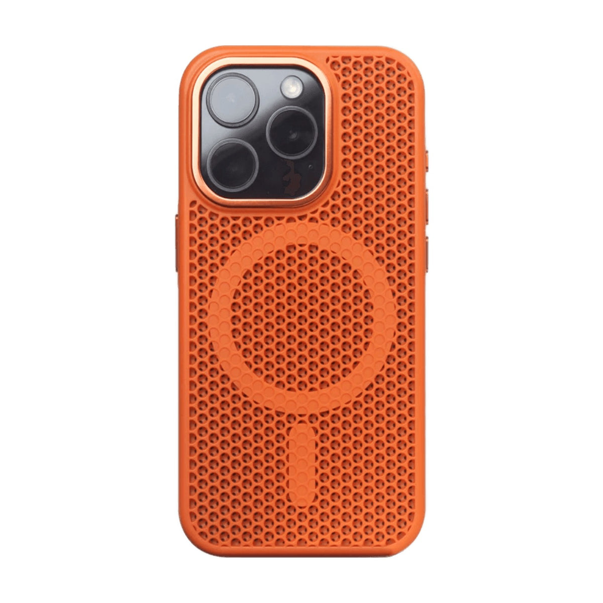 Honeycomb Grid Mesh Cooling Case with MagSafe for iPhone 15 Series