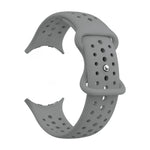 Perforated Silicone Watch Band with Snap Button Closure for Google Pixel Watch 4