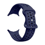 Perforated Silicone Watch Band with Snap Button Closure for Google Pixel Watch 4