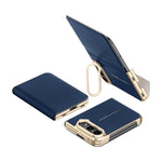 Leather Flip Case with Automatic Magnetic Closure for iPhone Duo