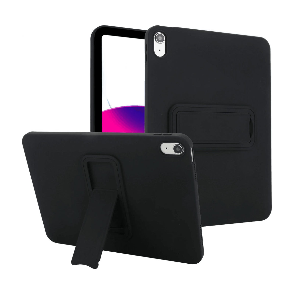 Silicone Shockproof Kickstand Case with Protective Lens Ring for iPad Air M3 (2025)
