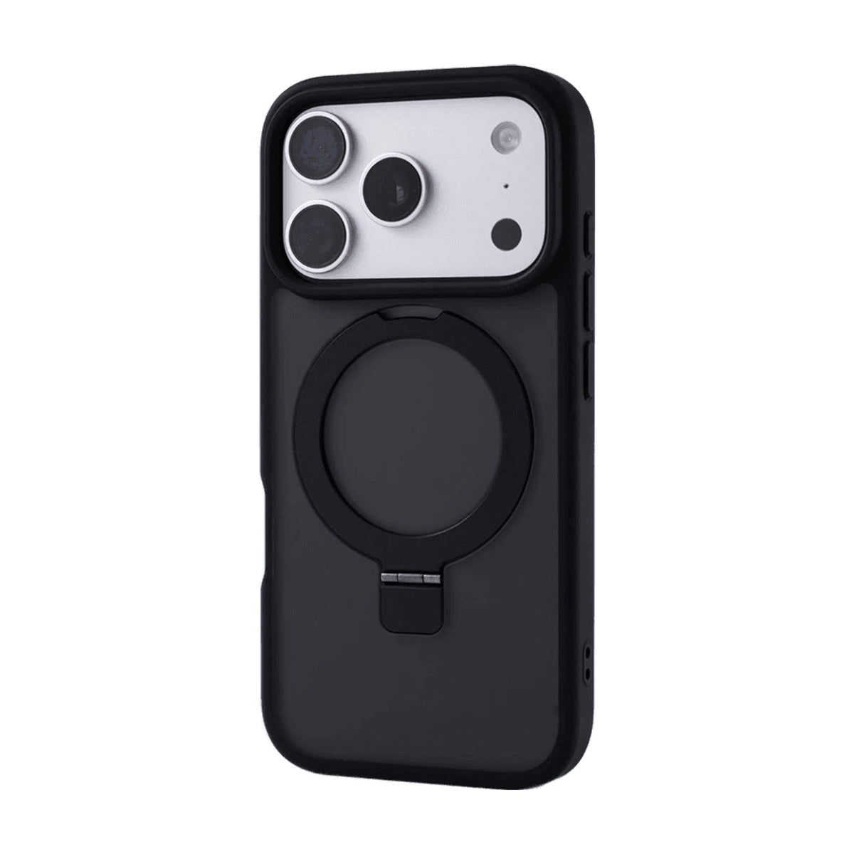 Matte MagSafe Ring Stand Case with Bumper Protection for iPhone 18 Series