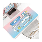 Large Format Vaporwave Kawaii Desk Mouse Pad