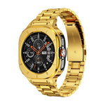 Stainless Steel Shock-Resistant Bumper Case with Integrated Sport Band for Samsung Galaxy Watch Ultra