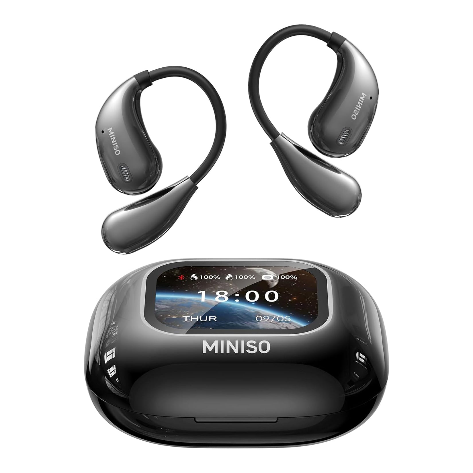 MINISO M95 Sports Open-Back Bluetooth Earphones with Touch Color Display