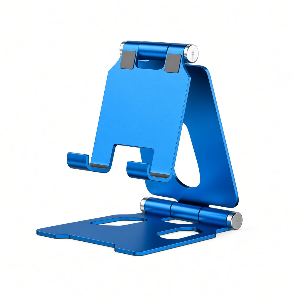 Universal Foldable Phone Stand with Dual Folding Design