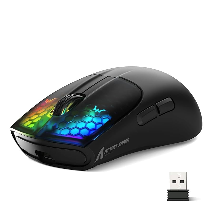 Attack Shark X5 Lightweight Tri-Mode Wireless Gaming Mouse