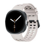 Perforated Silicone Watch Band with Quick-Release Tab for Samsung Galaxy Watch Ultra 2