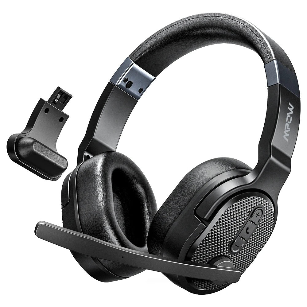 Mpow E65 2-in-1 Wireless Bluetooth Headset with Microphone & Detachable Ear Pad