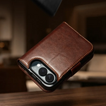 Leather Magnetic Flip Case with Built-In Kickstand for iPhone Duo