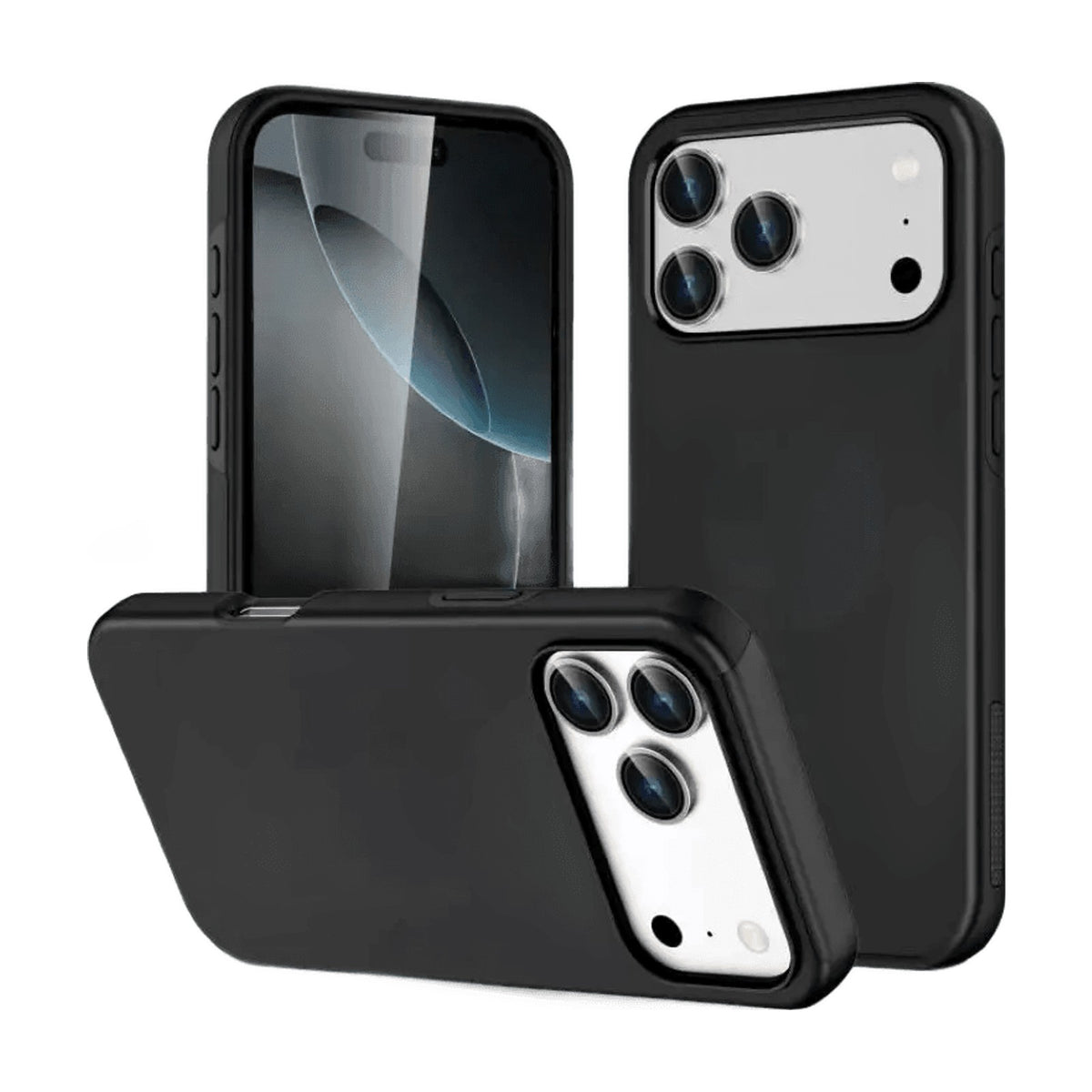 Shockproof Ultra-Thin Matte Bumper Case with Raised Camera Ring for iPhone 18 Series