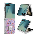 Shockproof Embossed Leather Case for Samsung Galaxy Z Flip 8
