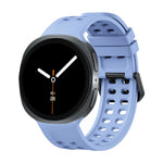 Perforated Silicone Watch Strap with Quick-Release Tab Clasp for Samsung Galaxy Watch 9