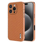 Durable Carbon Fiber Pattern Phone Case for iPhone 16 Series