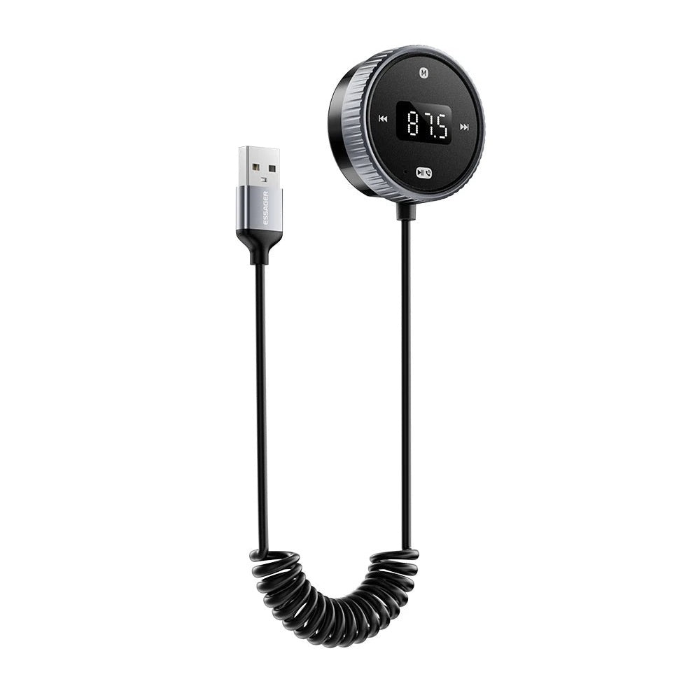 Essager Car Bluetooth 5.3 FM Transmitter with Built-in Mic