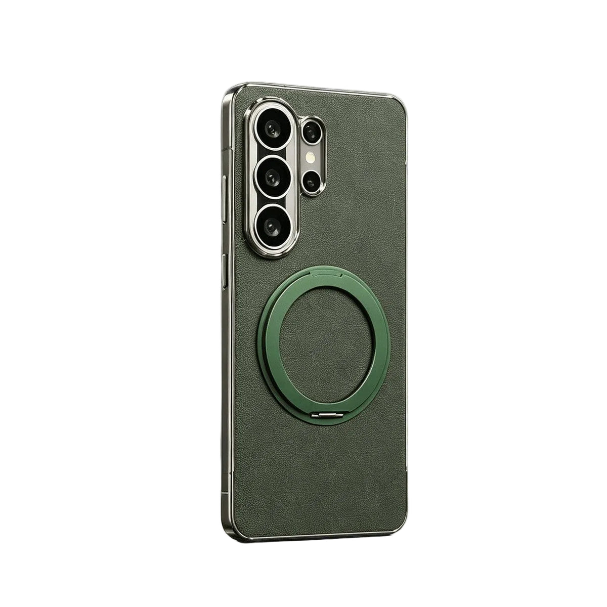 Shockproof Leather Case with 360° Rotating Magnetic Stand for Samsung Galaxy S23 Ultra