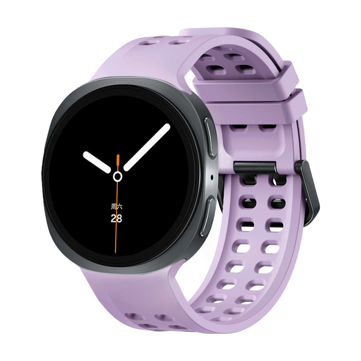 Perforated Silicone Watch Band with Quick-Release Tab for Samsung Galaxy Watch Ultra 2