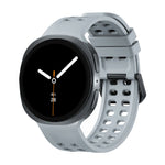Perforated Silicone Watch Strap with Quick-Release Tab Clasp for Samsung Galaxy Watch 9