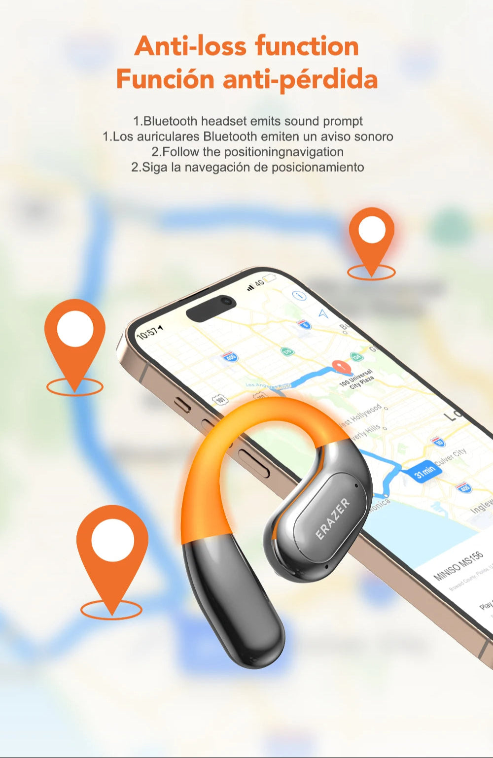 Lenovo Erazer XF31  Bluetooth 5.4 AI Translation Earphones