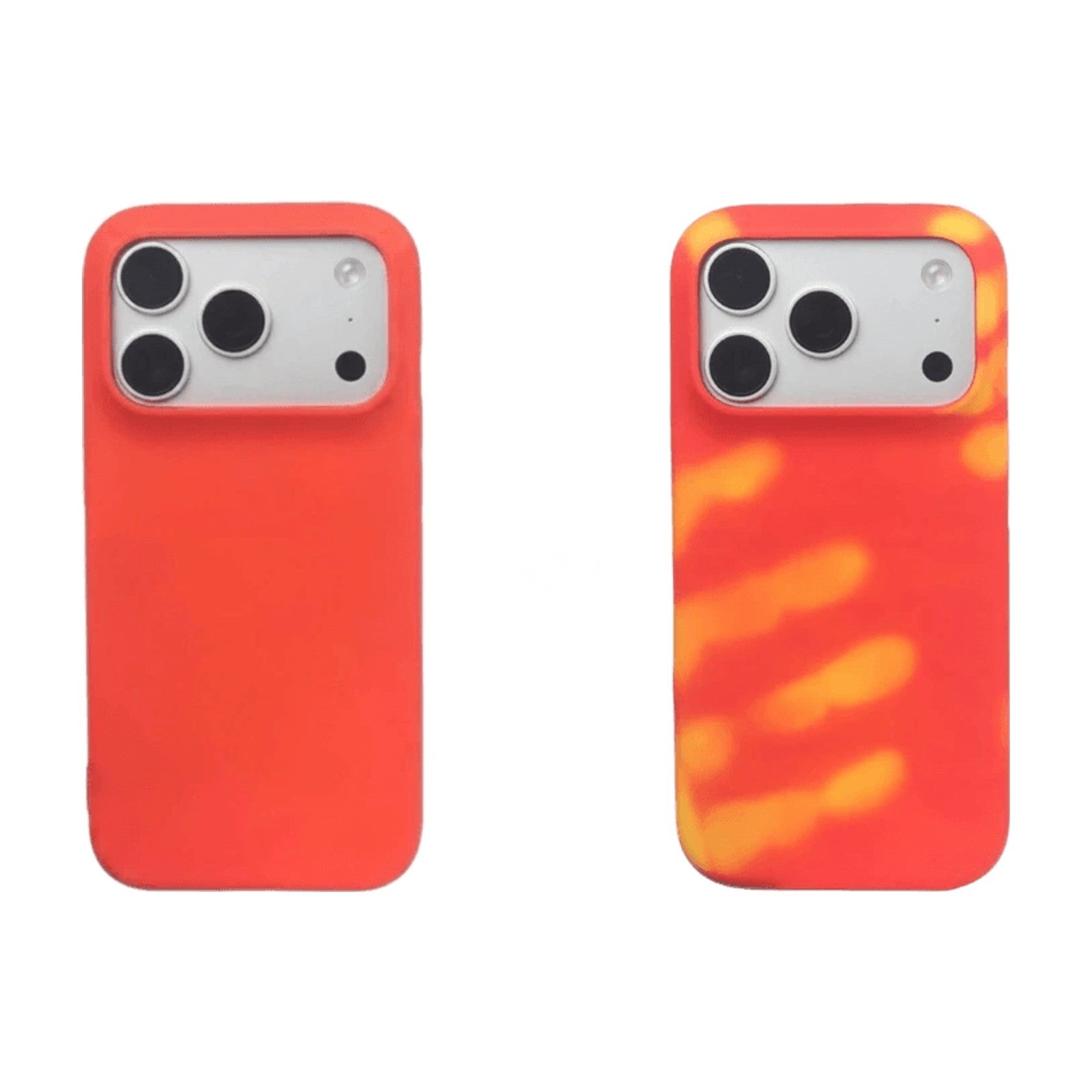 Matte Leather Thermal Color-Changing Hard Case for iPhone 18 Series