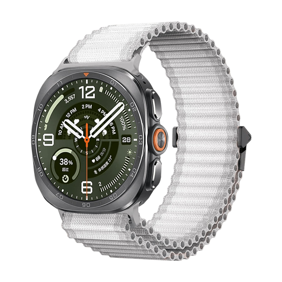 Nylon Braided Quick-Release Watch Band for Samsung Galaxy Watch Ultra 2