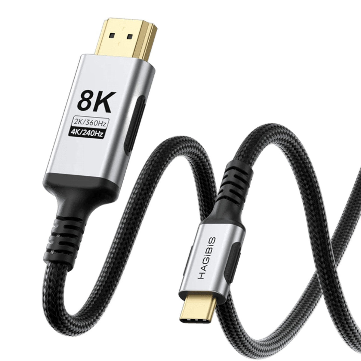 Hagibis USB-C To HDMI 2.1 Braided Cable