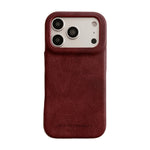 Shockproof Suede-Like Fabric Case with Raised Camera Protection for iPhone 17 Series