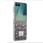 Shockproof Embossed Leather Foldable Case for Samsung Galaxy Z Flip 7