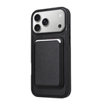 MagSafe Compatible Leather Case with Detachable Card Holder for iPhone 17 Series