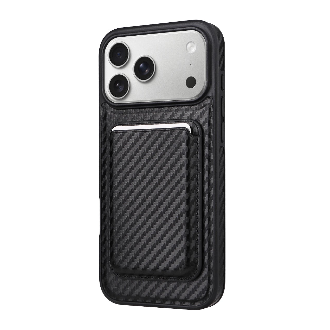 MagSafe Compatible Leather Case with Detachable Card Holder for iPhone 17 Series