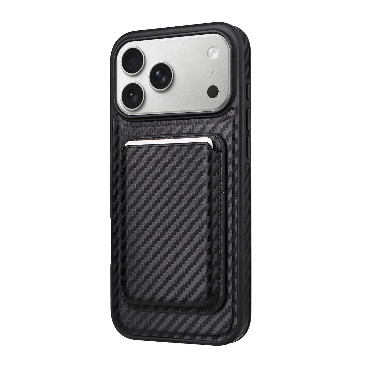 MagSafe Compatible Leather Case with Detachable Card Holder for iPhone 17 Series