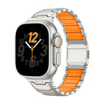 Titanium Articulated Link Band with Magnetic Buckle for Apple Watch