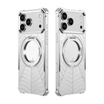 Metal Frame MagSafe Case with 360° Rotating Ring Stand for iPhone 17 Series