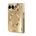 Electroplated Hinge Protection Case with Built-In Stand for iPhone Duo