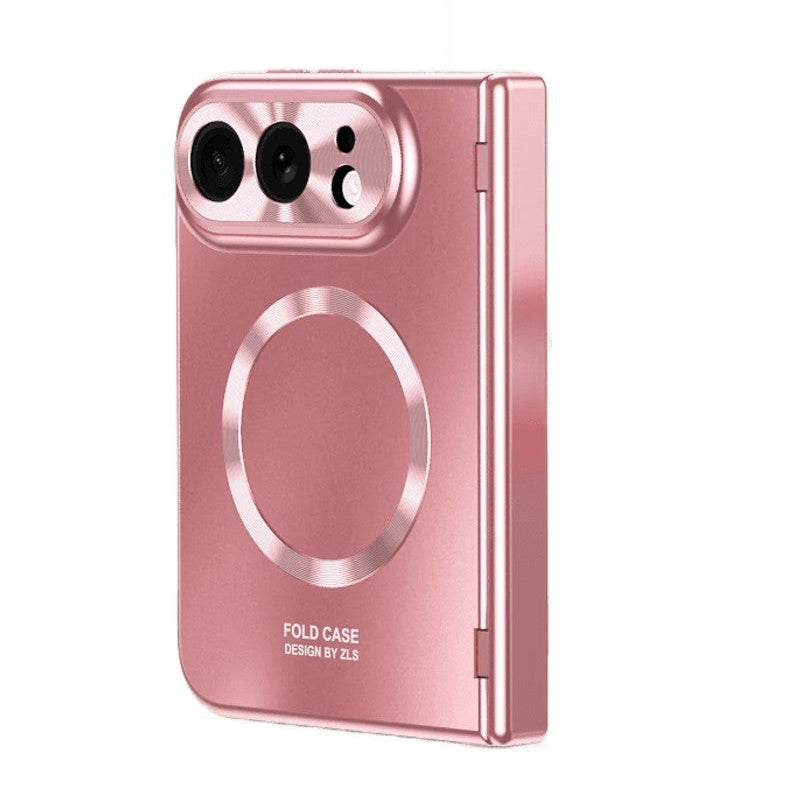 Electroplated Hinge Protection Case with Built-In Stand for iPhone Duo